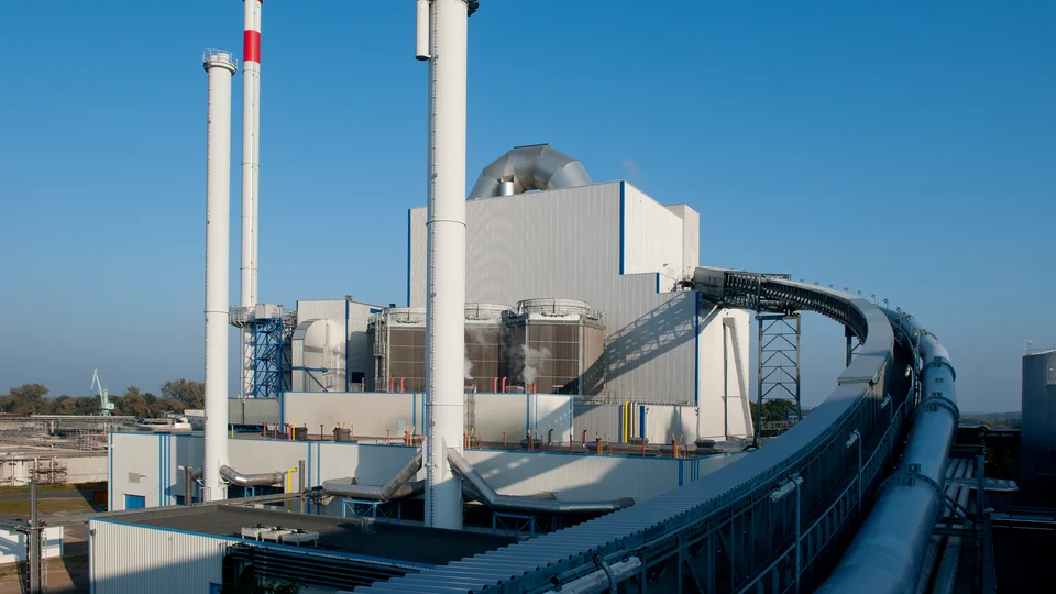 EEW location Schwedt refuse-derived fuel power plant/waste incineration
