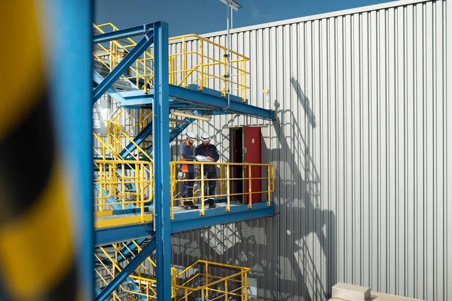 EEW Mitarbeiter am Standort Knapsack