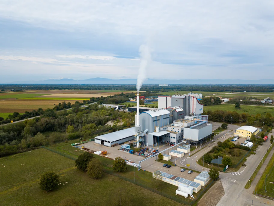 EEW location Eschbach (Breisgau) thermal residual waste treatment (TREA)/waste incineration