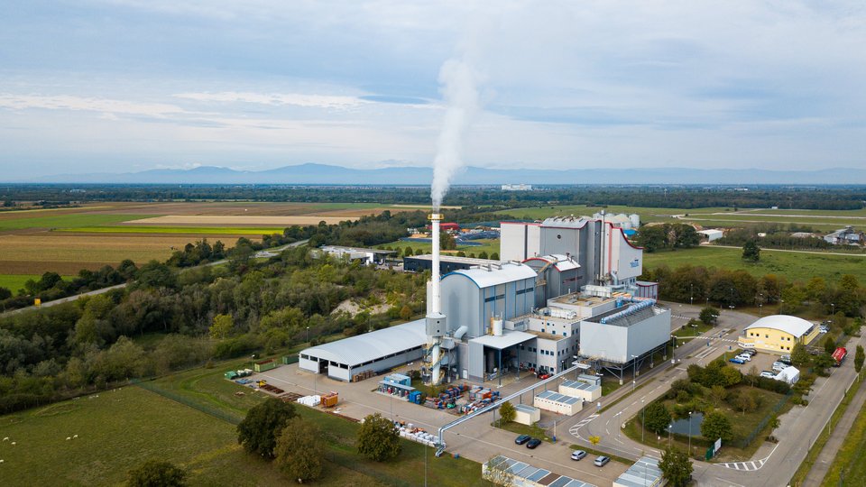 EEW location Eschbach (Breisgau) thermal residual waste treatment (TREA)/waste incineration