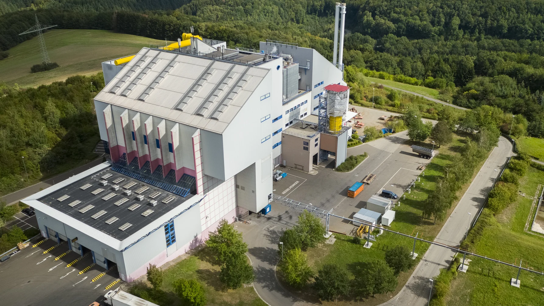 Das MHKW Pirmasens auf dem Fehrbacher Staffelberg. 