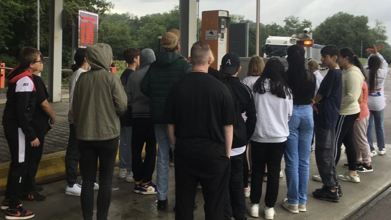 Nachwuchs-Entsorger zu Besuch bei EEW Göppingen.