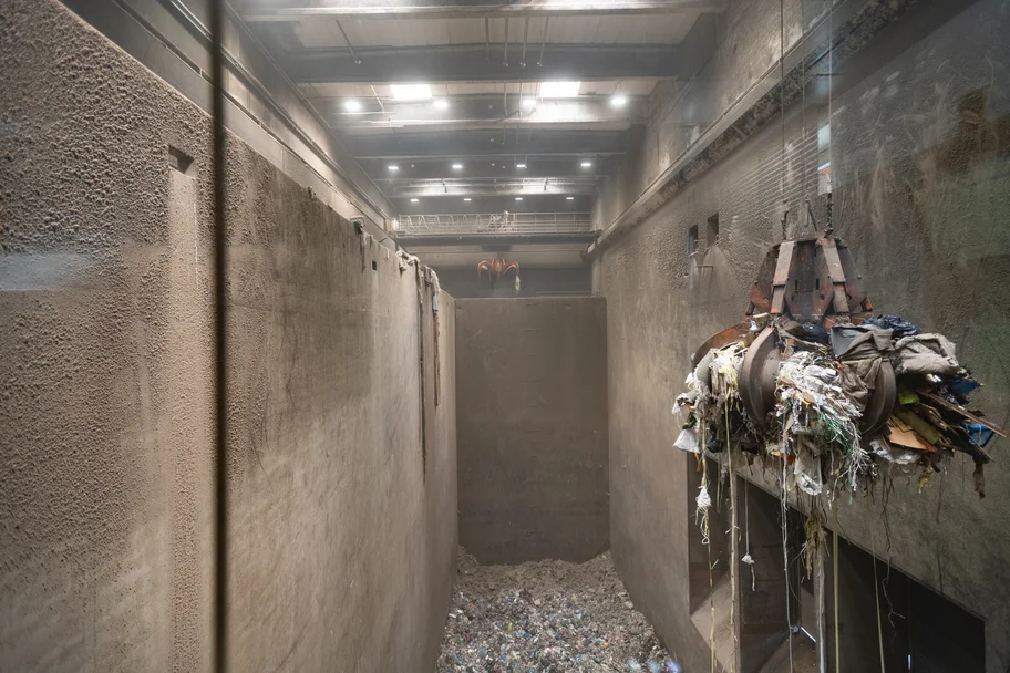 EEW Standort Leudelange Thermische Abfallverwertung/Müllverbrennung - Müllbunker